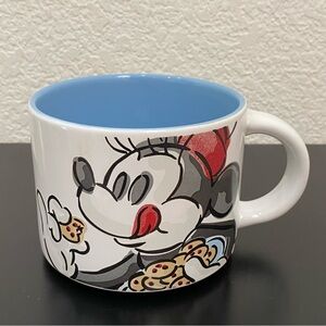 Vintage DISNEY Minnie Mouse Eating Cookies Ceramic Large Coffee Mug